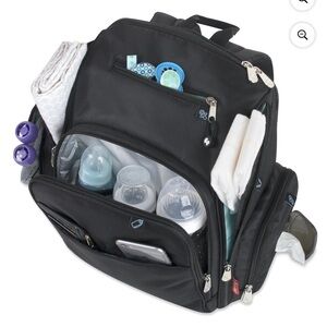 Fisher Price Black Diaper Bag Backpack